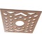 Ekena Millwork Chevron Wood Fretwork Pierced Ceiling Medallion, Wood (Paint Grade), 16"OD x 4 1/8"ID x 3/8"T CMWP16X16X0375CHMF - alternate 4